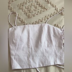 Lavender crop tank from ZARA!